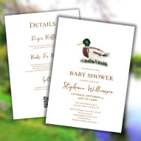 Mallard Duck | QR Code Gift Registry Baby Shower 