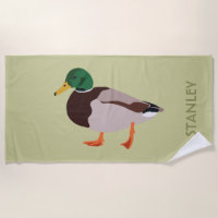 Mallard Duck Realistic Illustration Personalized