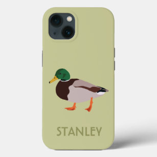 Mallard Duck Realistic Illustration Personalized iPhone 13 Case