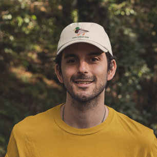 Mallard Duck Realistic Illustration Personalized Hat