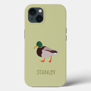Mallard Duck Realistic Illustration Personalized iPhone 13 Case