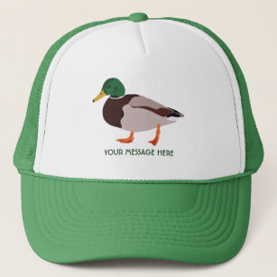 Mallard Duck Realistic Illustration Personalized Trucker Hat