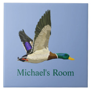 Mallard Duck Room Sign Ceramic Tile