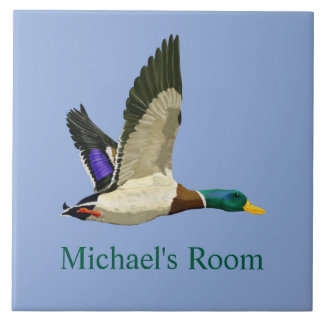 Mallard Duck Room Sign Ceramic Tile
