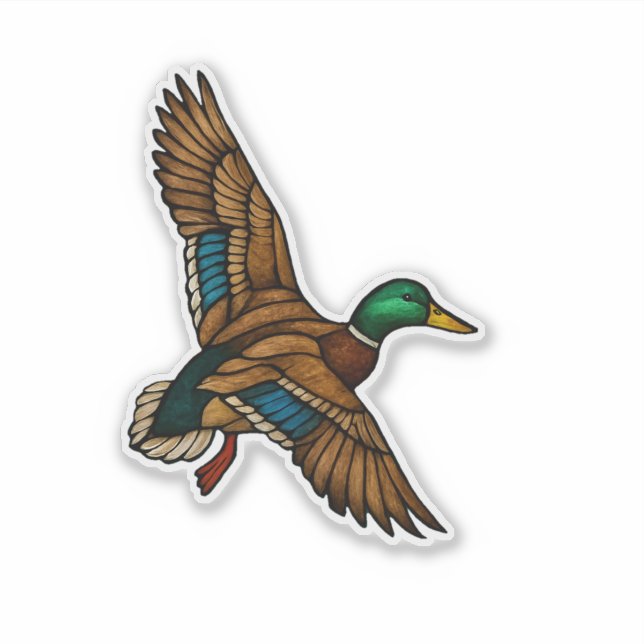Mallard Duck Sticker (Front)