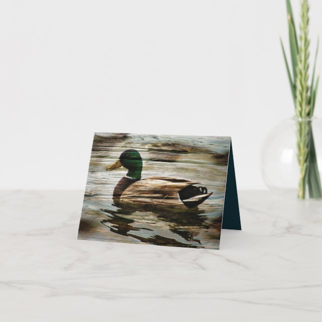 Mallard Duck Thank You Card (Front)