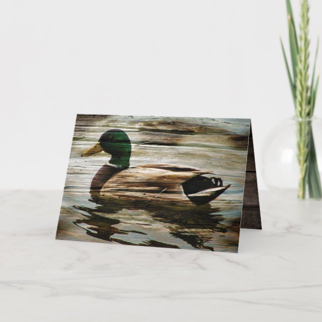 Mallard Duck Thank You Card (Front)
