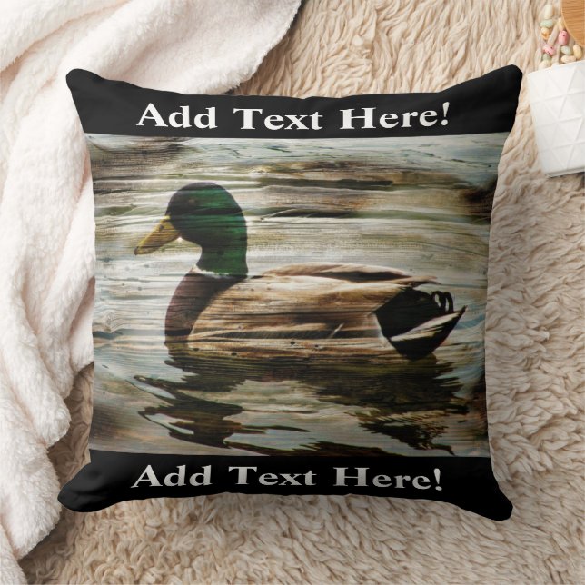 Mallard Duck Throw Pillow (Blanket)