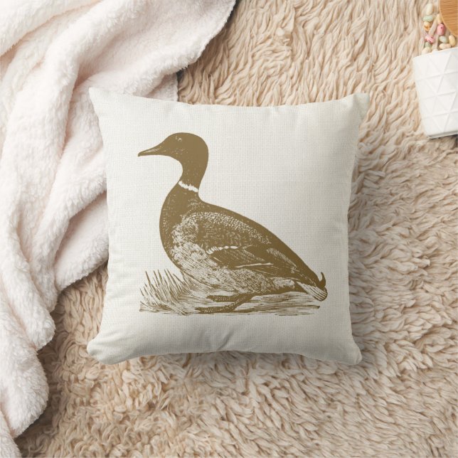 Mallard Duck Throw Pillow (Blanket)