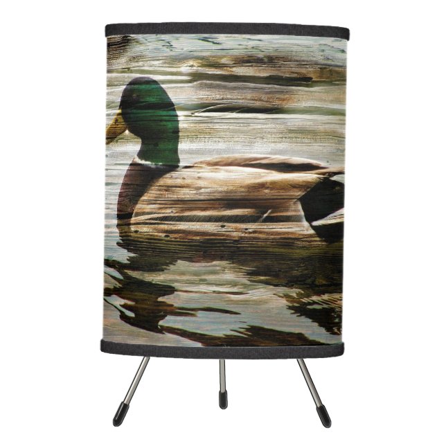 Mallard Duck Tripod Lamp (Front)