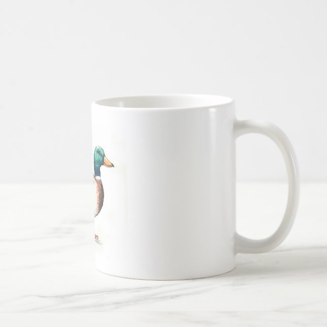 Mallard Duck Watercolor Coffee Mug (Right)