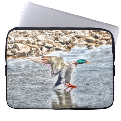 Mallard Duck Wildlife Photo for Bird_lovers Laptop Sleeve