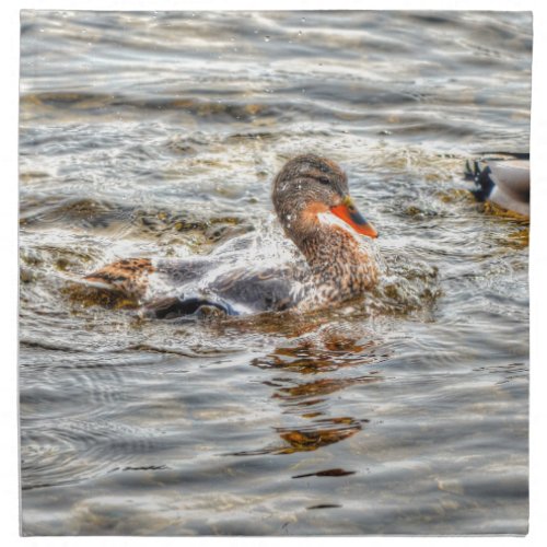 Mallard Duck Wildlife Photo for Bird_lovers Napkin