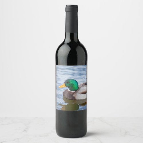 Mallard Duck Wine Label