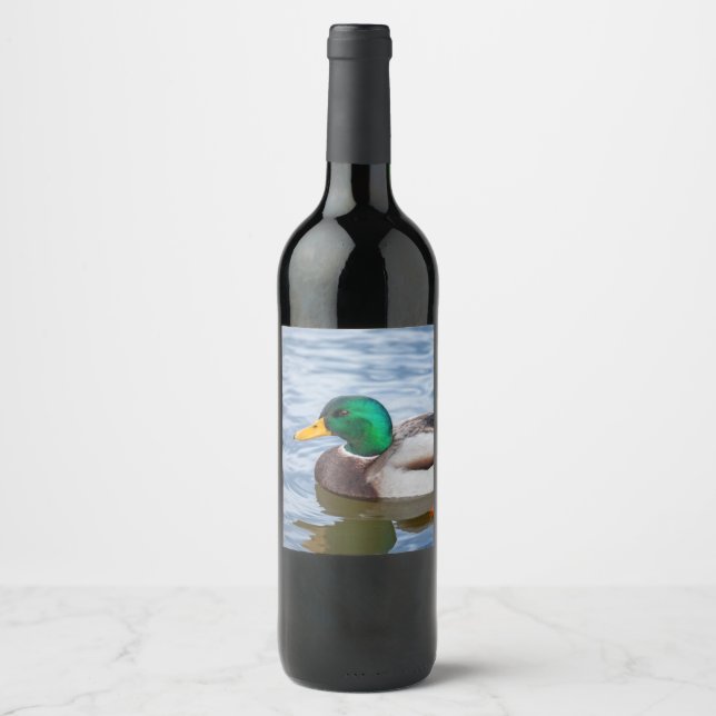 Mallard Duck Wine Label (Front)