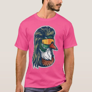 Mallard Duck With Mullet Glasses Hunting T-Shirt