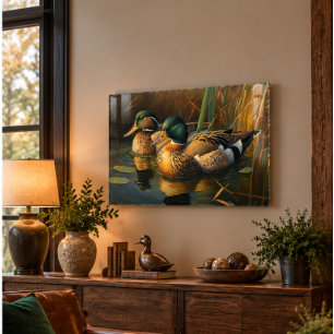 Mallard Ducks Acrylic Wall Art 36x24