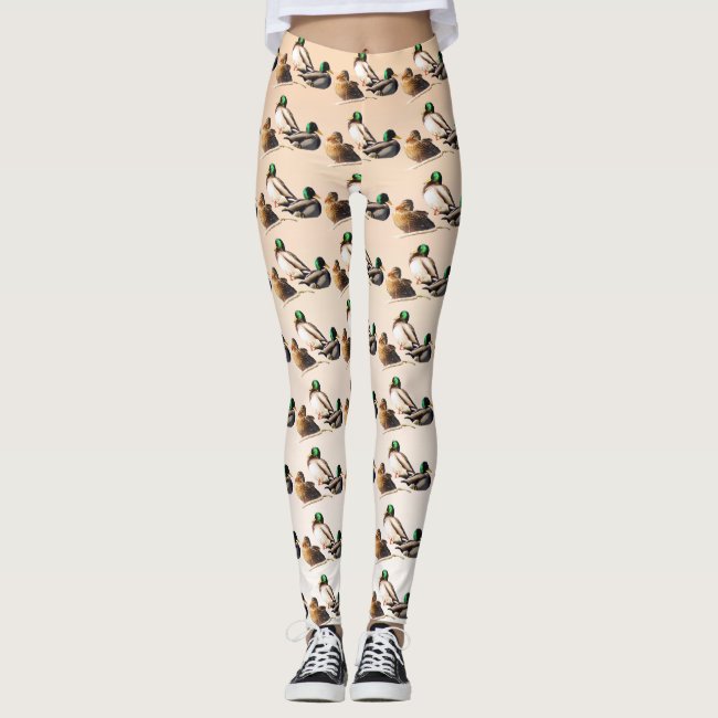 Mallard Ducks Bird Animal Leggings