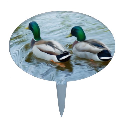 Mallard Ducks Cake Topper