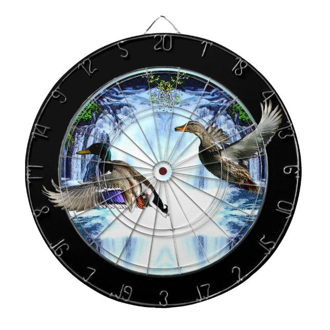 Mallard ducks dart board (Front)