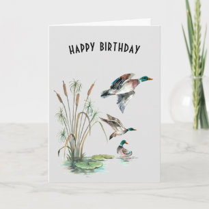 Mallard Ducks for Dad Card