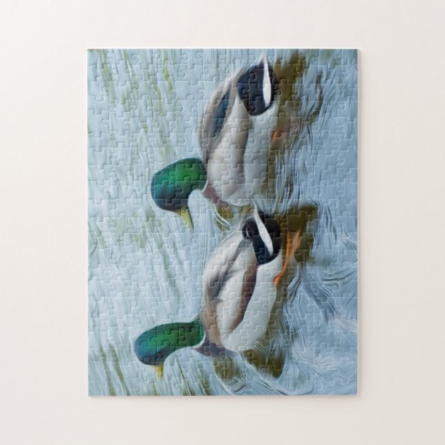 Mallard Ducks Jigsaw Puzzle (Vertical)