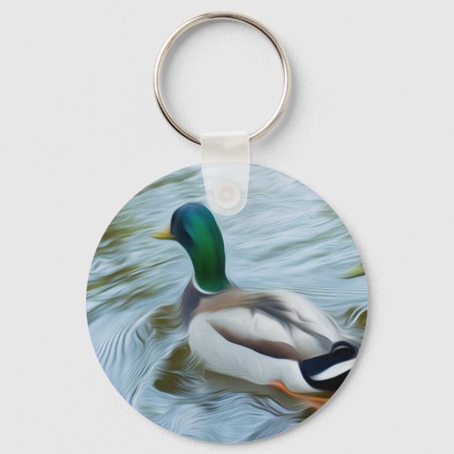 Mallard Ducks Keychain (Front)