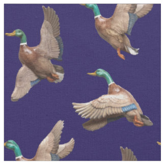 Mallard Ducks Lake House Country Fabric