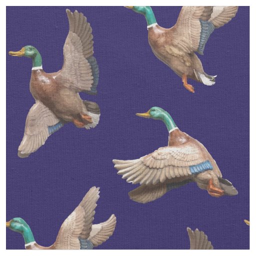 Mallard Ducks Lake House Country Fabric