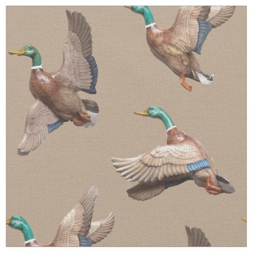 Mallard Ducks Lake House Country Fabric