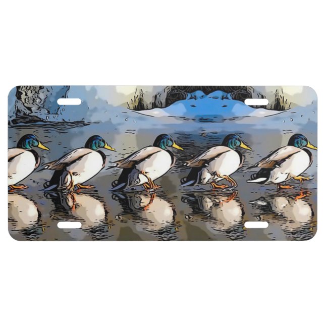 Mallard Ducks License Plate (Front)