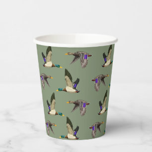 Mallard Ducks Paper Cups
