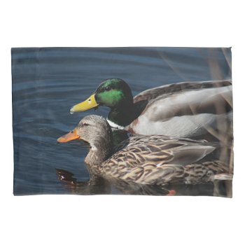Mallard Ducks Pillowcase by backyardwonders at Zazzle