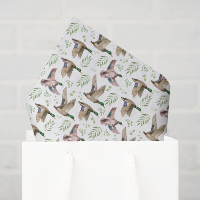 Mallard Ducks Tissue Paper (Gift Bag)