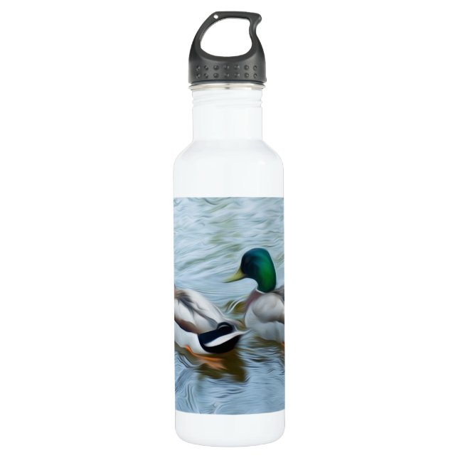 Mallard Ducks Water Bottle (Front)