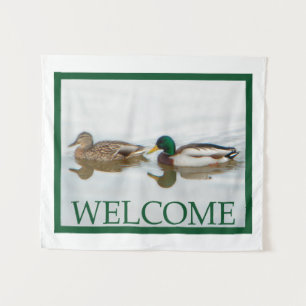 Mallard Ducks - Welcome Tapestry