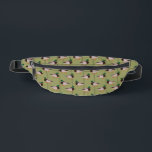Mallard Ducks with Olive Green Stripes Fanny Pack<br><div class="desc">Add some style to any outfit with this patterned fanny pack. It features realistic style illustrations of mallard ducks set against an olive green background with a simple stripes pattern.</div>