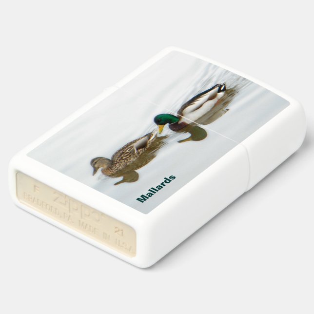 Mallard Ducks Zippo Lighter (Angled)