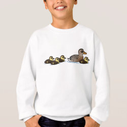 Mallard & four ducklings Kids' American Apparel Organic T-Shirt