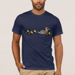 Mallard & four ducklings Men's Basic American Apparel T-Shirt