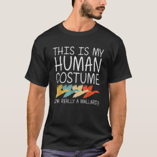 Mallard Halloween Human Costume Duck Bird Easy DIY T-Shirt