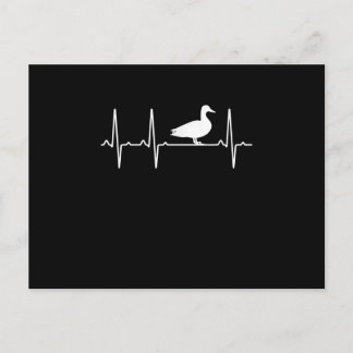 Mallard Heartbeat Gift For Men Women Duck Bird Holiday Postcard