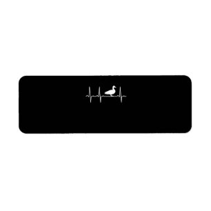 Mallard Heartbeat Gift For Men Women Duck Bird Label