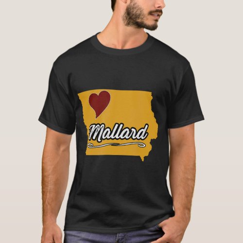 MALLARD IOWA IA USA  Cute Souvenir Merch  US City  T_Shirt