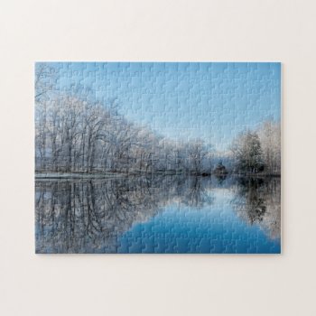 Mallard Lake Winter Reflections Jigsaw Puzzle by Lasting__Impressions at Zazzle
