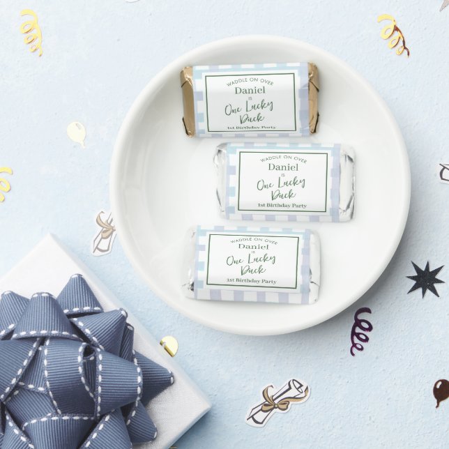 Mallard Lucky Duck 1st Birthday Candy Favors (Party)