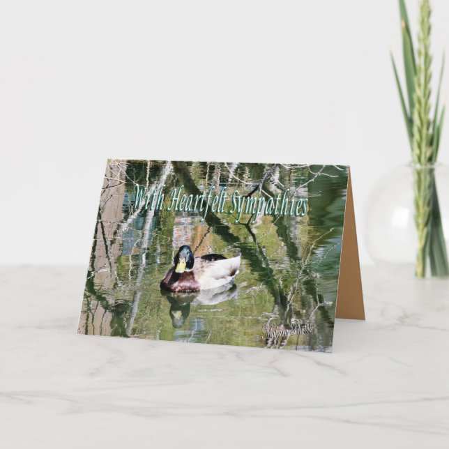 Mallard on the Pond 2- customize any occasion Card (Front)