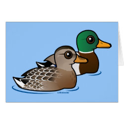 Cute Mallard Pair Greeting Card