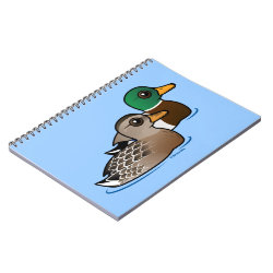 Cute Mallard Pair Photo Notebook (6.5