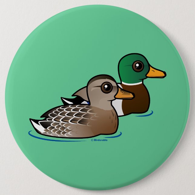 Mallard Pair Pinback Button (Front)